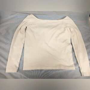 White Long Sleeve Crop Top
